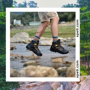 XPETI Men's Hiking Boots Outdoor Mid-Ankle TacticalWaterproof Light-Weight 10